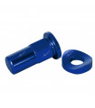 GECO M8 SET RING LOCK SPACERS AND NUT (BLUE)