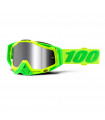100% RACECRAFT PLUS SOUR SOUL GOGGLES (INJECTED SILVER FLASH MIRROR LENS)