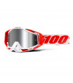 100% RACECRAFT PLUS BILAL GOGGLES (INJECTED SILVER FLASH MIRROR LENS)