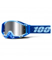 100% RACECRAFT PLUS RODION GOGGLES (INJECTED SILVER FLASH MIRROR LENS)
