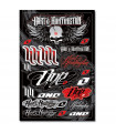 ONE INDUSTRIES H&H LIFESTYLE DECALS SHEET