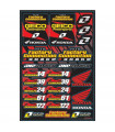 ONE INDUSTRIES TEAM FACTORY CONNECTION 201" DECALS SHEET
