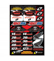 ONE INDUSTRIES "TEAM FACTORY CONNECTION 2008" DECALS SHEET