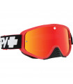 SPY WOOT RACE SLICE RED GOGGLES (HD SMOKE WITH RED SPECTRA LENS)