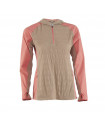 JERSEY CHICA CLUB RIDE SOLA SUN SHIRT (DOVE/DUSTY PINK)