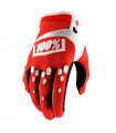 100% AIRMATIC RED/WHITE GLOVES