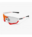 SCICON AEROTECH WHITE GLOSS SUNGLASSES (PHOTOCHROMIC RED LENS)