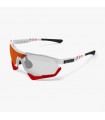 SCICON AEROTECH XL WHITE GLOSS SUNGLASSES (PHOTOCHROMIC RED LENS)