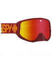 SPY WOOT RACE SPEEDWAY MATTE RED GOGGLES (HD SMOKE RED SPECTRA MIRROR LENS)