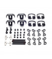 DESPIECE COMPLETO CLIPS ENGANCHE PEDALES HT T1 (NEGRO)