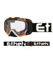 ETHEN 05R ENDURO BLACK-ORANGE GOGGLE (CLEAR LENS)