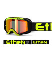 ETHEN 05R BLACK-NEON YELLOW GOGGLE (MIRROR RED LENS)