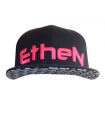 ETHEN SNAPBACK CAP (BLACK-FUCSIA)