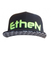 ETHEN SNAPBACK CAP (BLACK-FLUOR YELLOW)