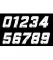 RTECH WHITE NUMBER STICKERS (10 UNITS)