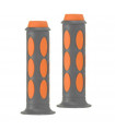 DOMINO DUAL COLORED SCOOTER GRIPS (GREY/ORANGE)