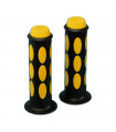 DOMINO DUAL COLORED SCOOTER GRIPS (BLACK/YELLOW)
